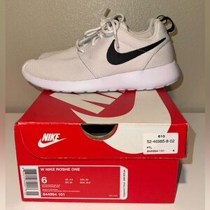 Nike (Women’s) Roshe One Sneakers - White and Black